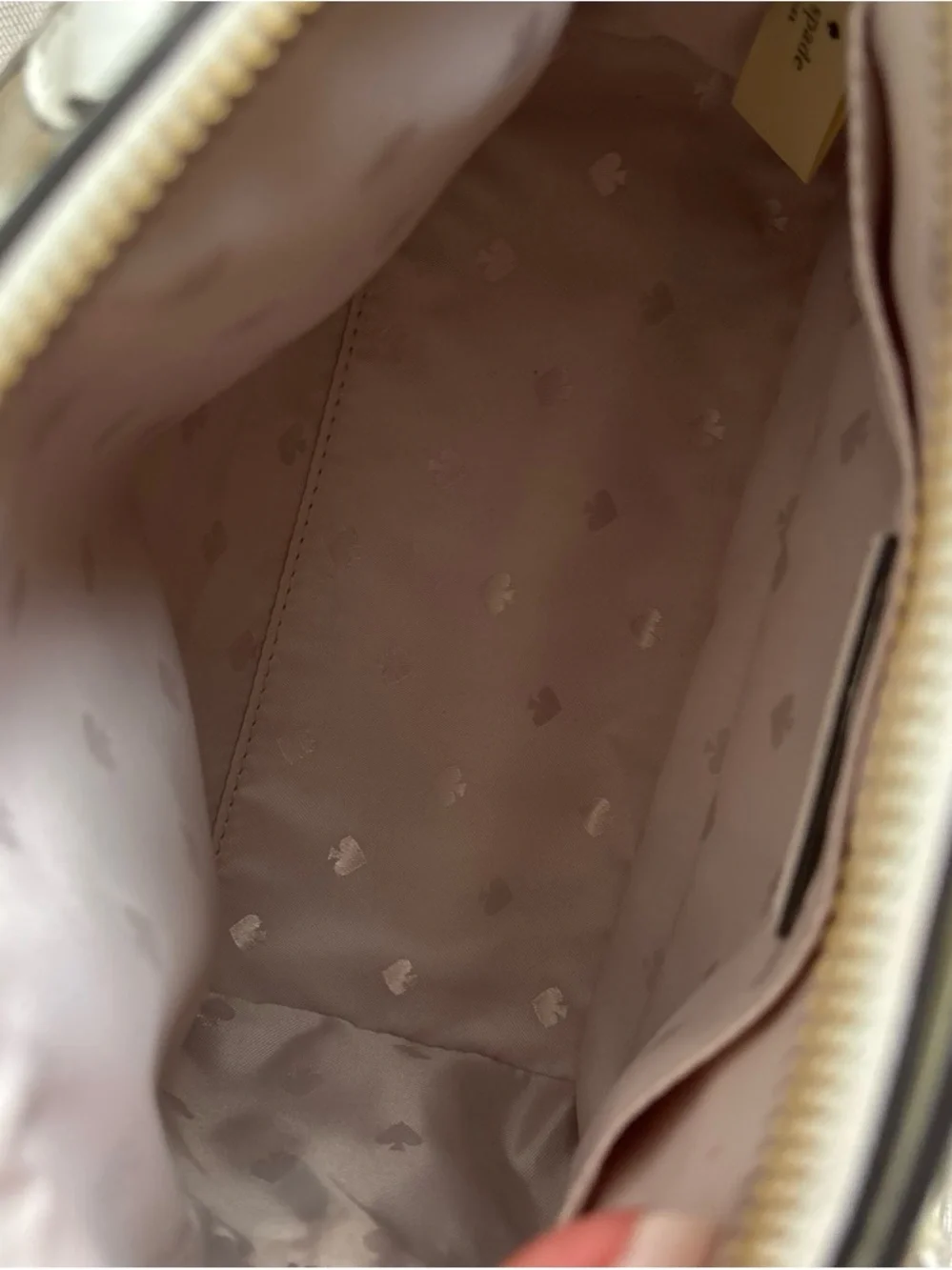 kate spade New York White & Natural Straw Dome Satchel